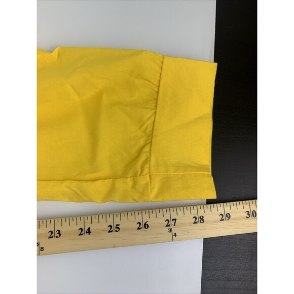 April O’Neil TMNT Costume Yellow Jumpsuit Zip Long Sleeve Stretch Womens Small - Picture 11 of 11